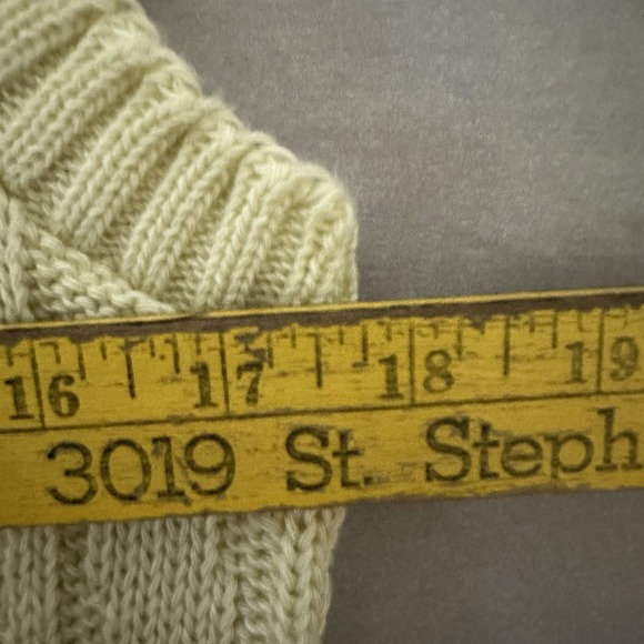 Vintage Sears JR Bazaar Women's Off White Vest /Yellow Retro 70's Grannycore - Picture 4 of 7